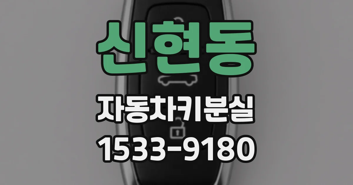 신현동 자동차키분실