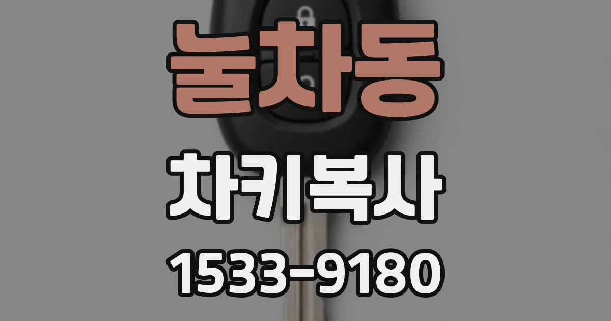 눌차동 차키복사