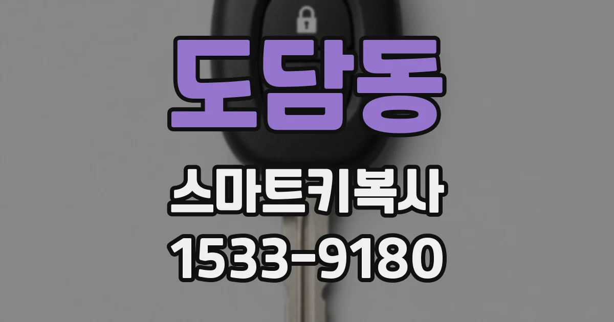 도담동 스마트키복사