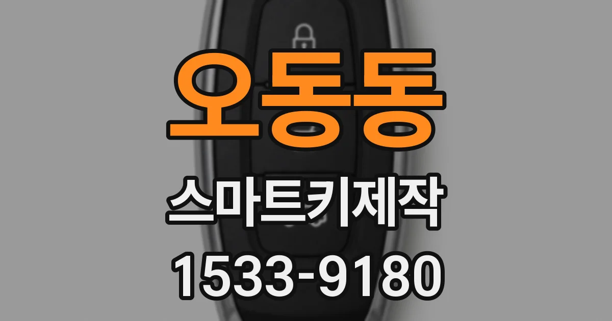 오동동 스마트키제작