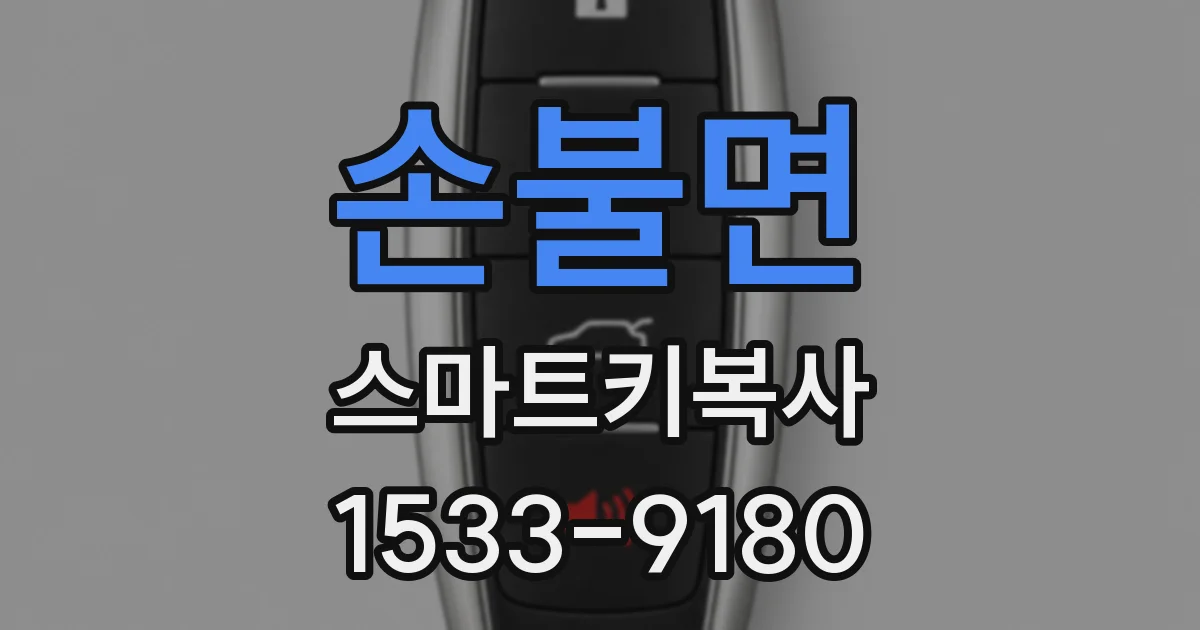 손불면 스마트키복사