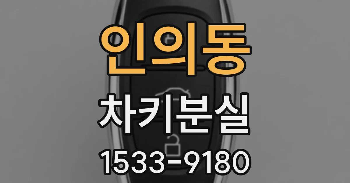 인의동 차키분실