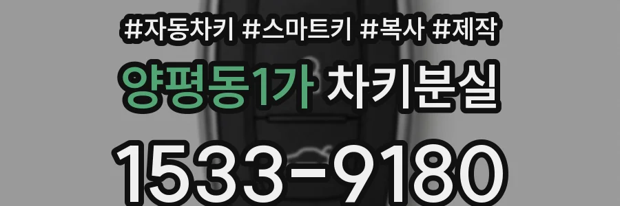 양평동1가 차키분실