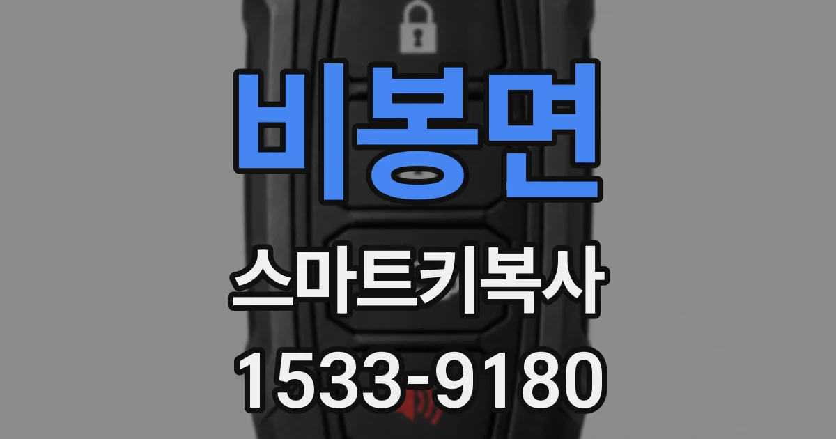비봉면 스마트키복사