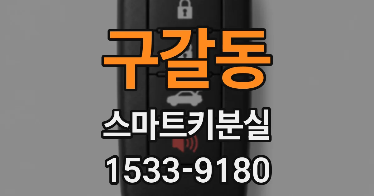 구갈동 스마트키분실