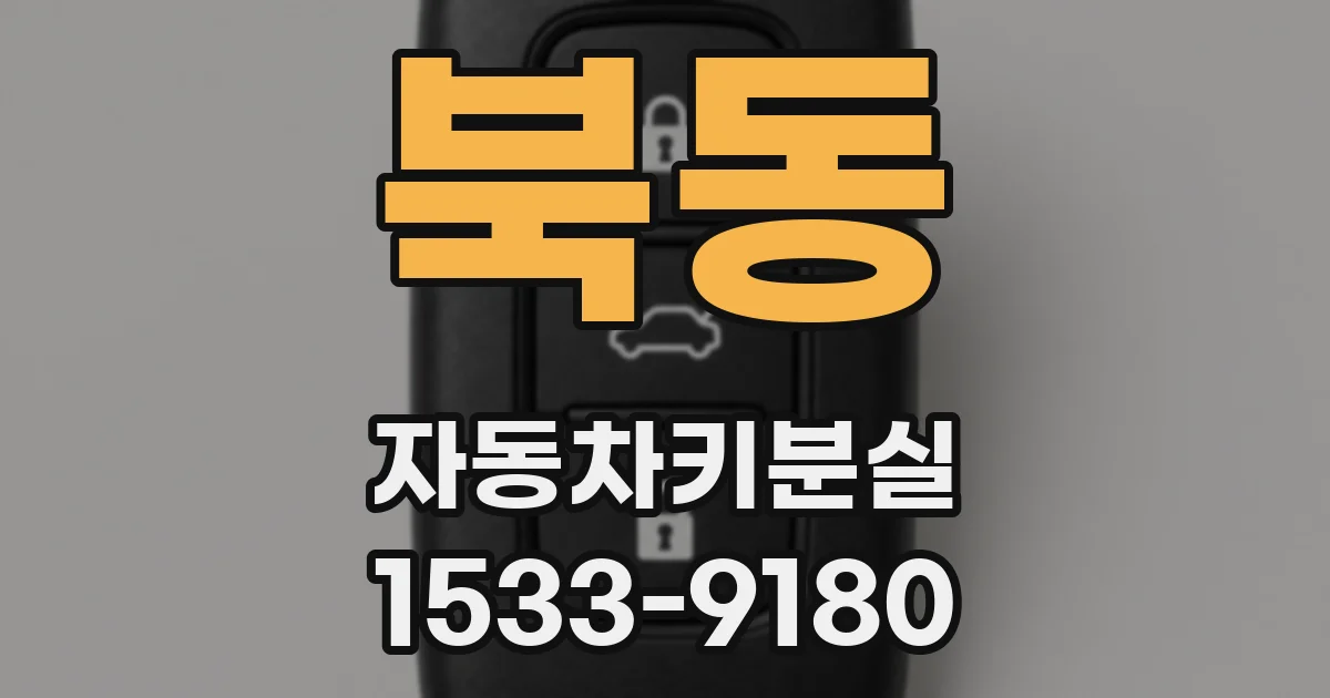 북동 자동차키분실