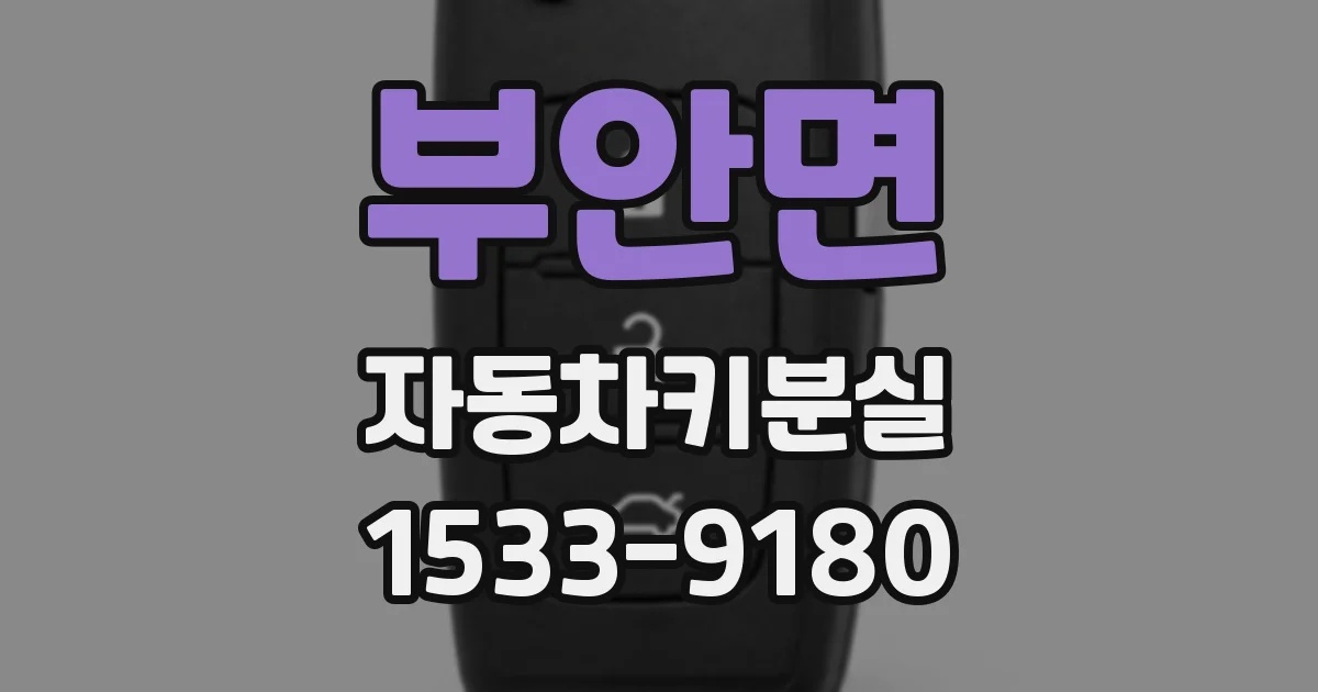 부안면 자동차키분실