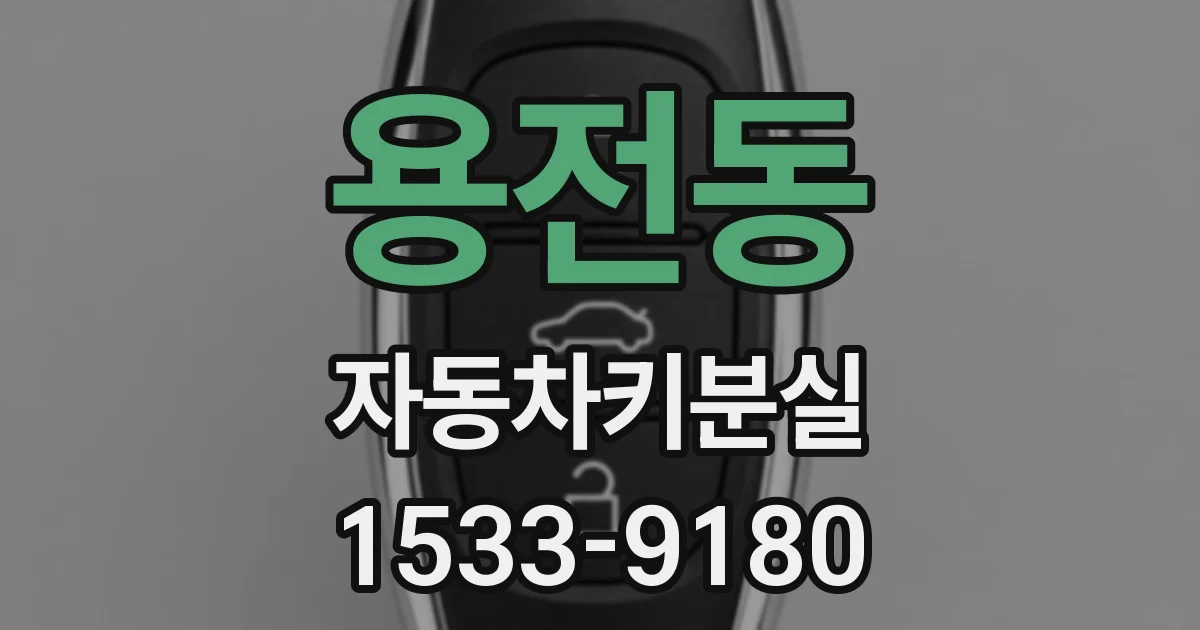 용전동 자동차키분실