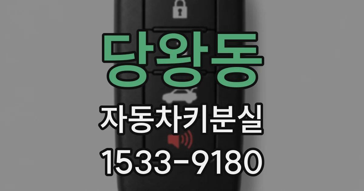 당왕동 자동차키분실