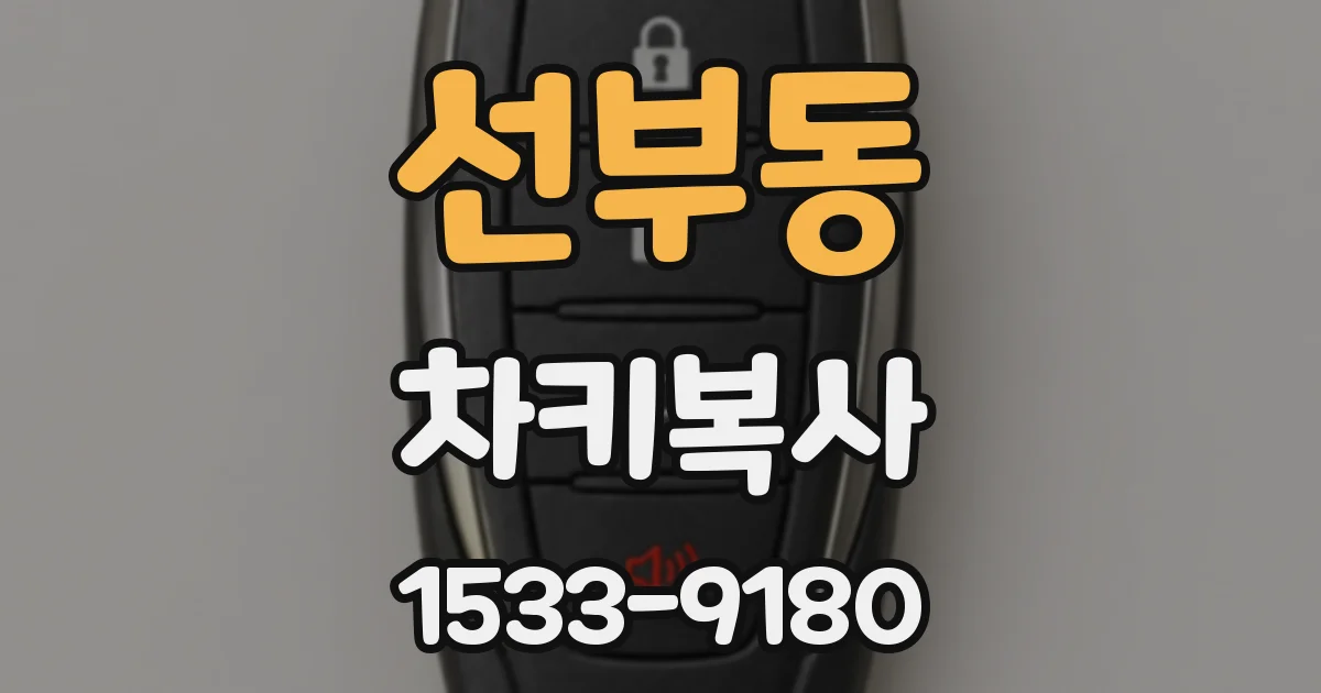 선부동 차키복사