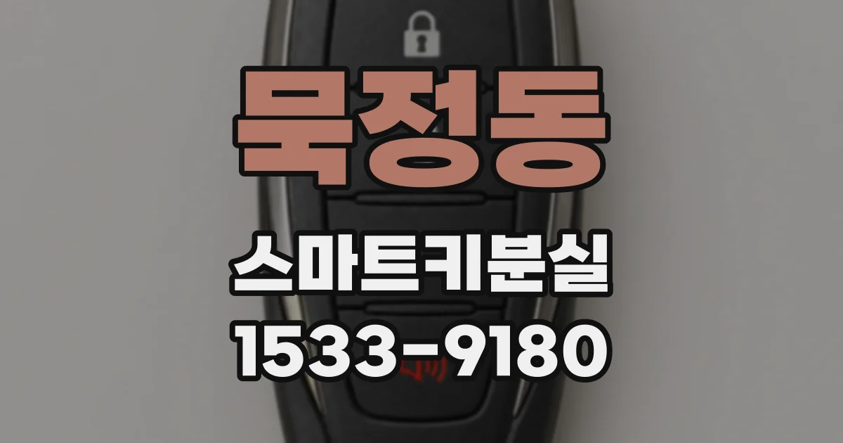 묵정동 스마트키분실