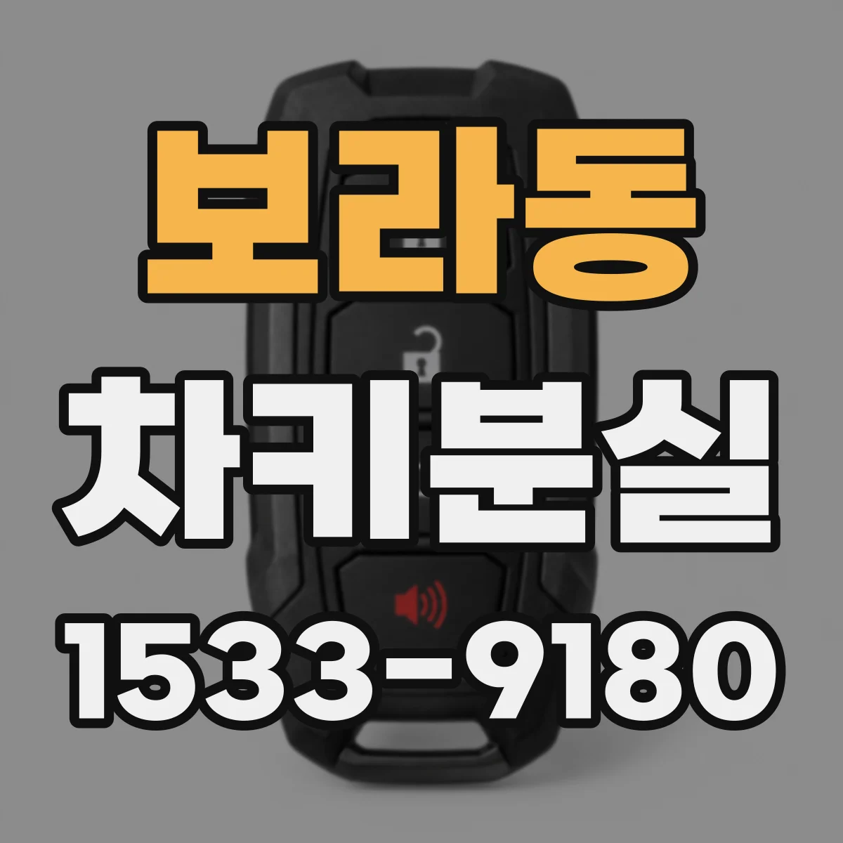 보라동 차키분실