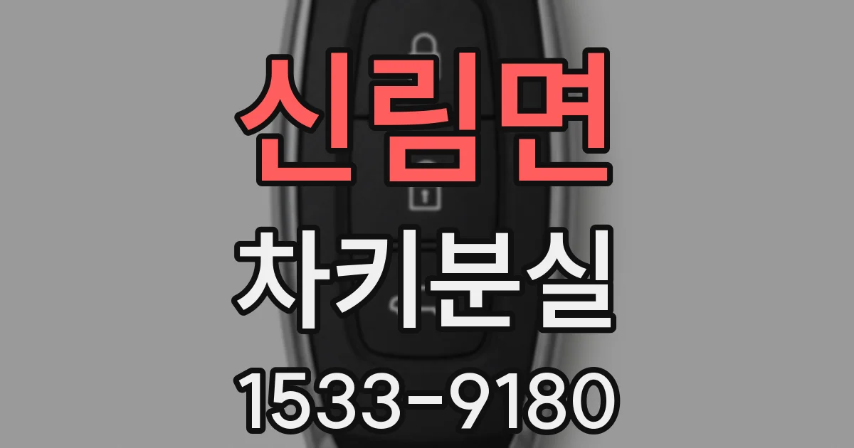 신림면 차키분실