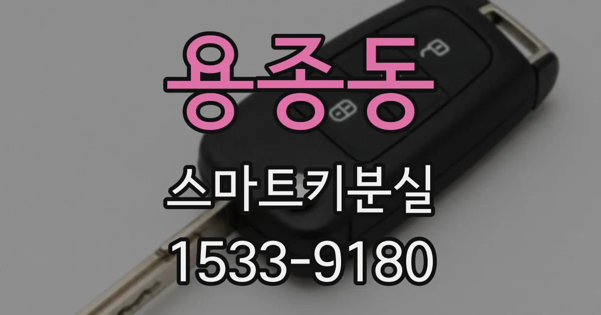 용종동 스마트키분실