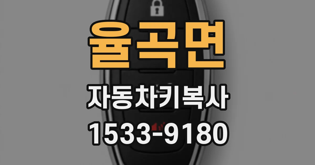 율곡면 자동차키복사