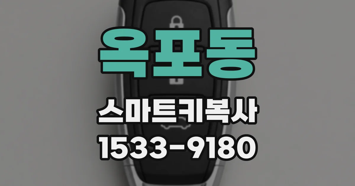 옥포동 스마트키복사