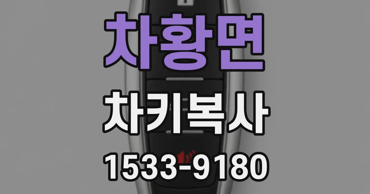 차황면 차키복사