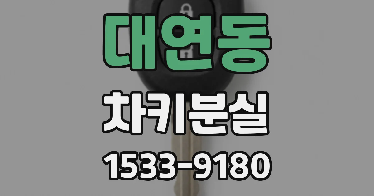 대연동 차키분실