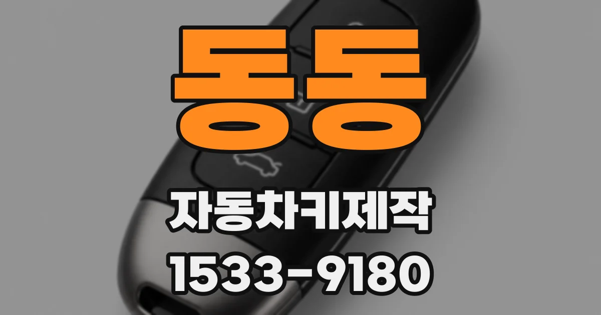 동동 자동차키제작
