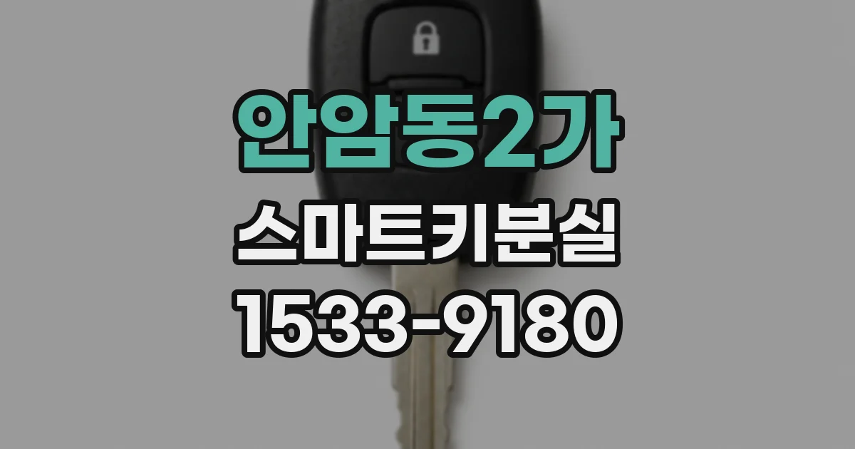 안암동2가 스마트키분실
