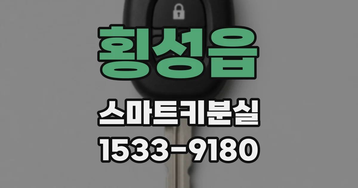 횡성읍 스마트키분실