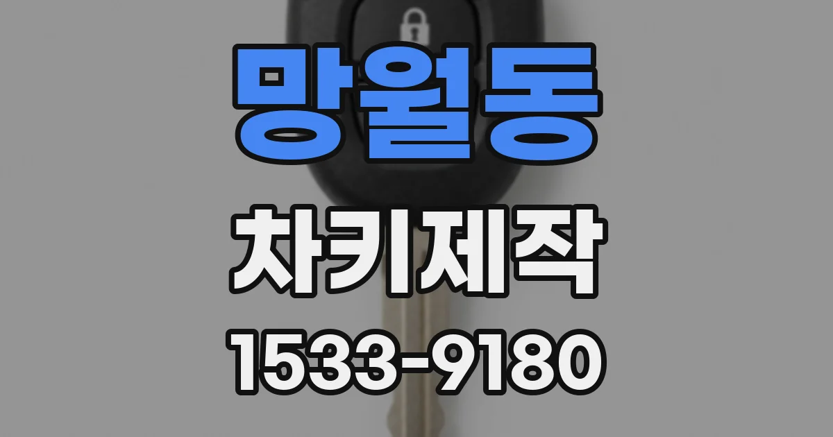 망월동 차키제작