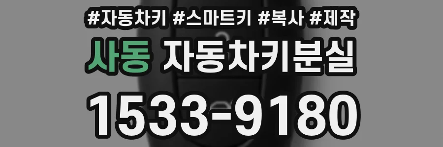 사동 자동차키분실