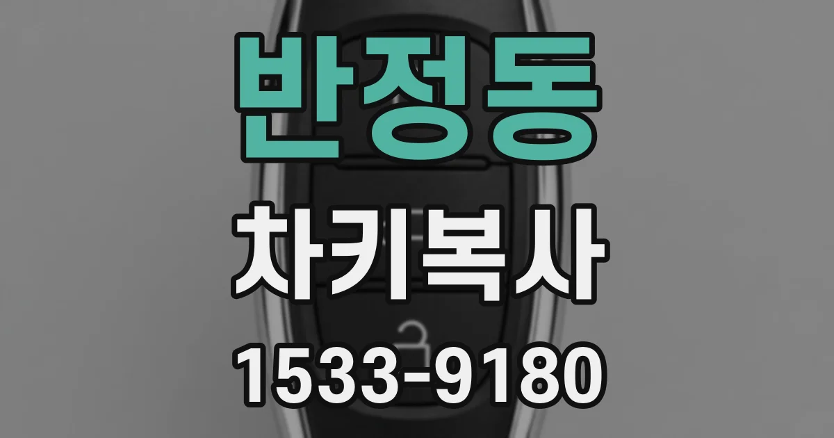 반정동 차키복사