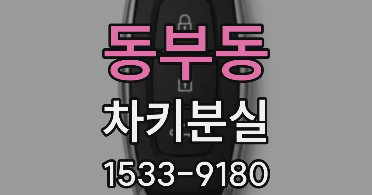 동부동 차키분실