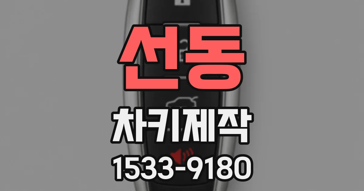 선동 차키제작