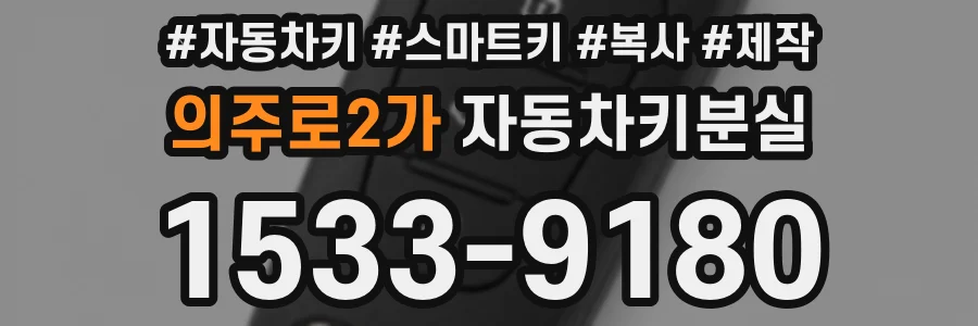 의주로2가 자동차키분실