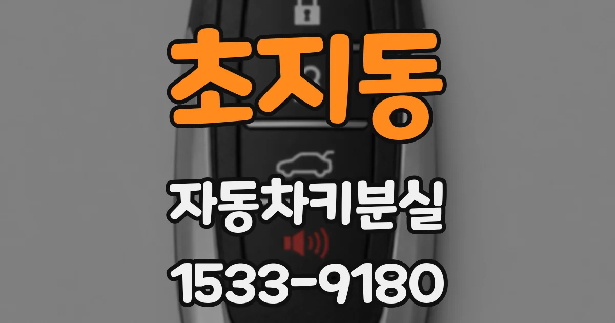 초지동 자동차키분실