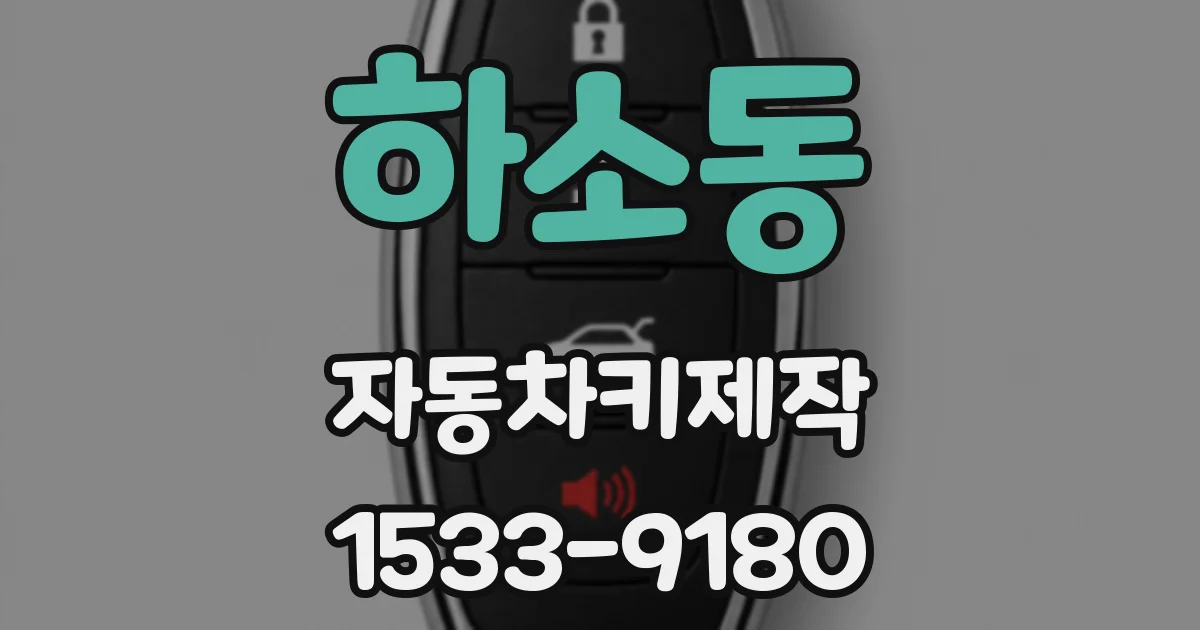 하소동 자동차키제작