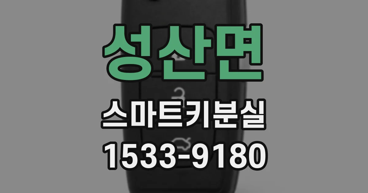 성산면 스마트키분실