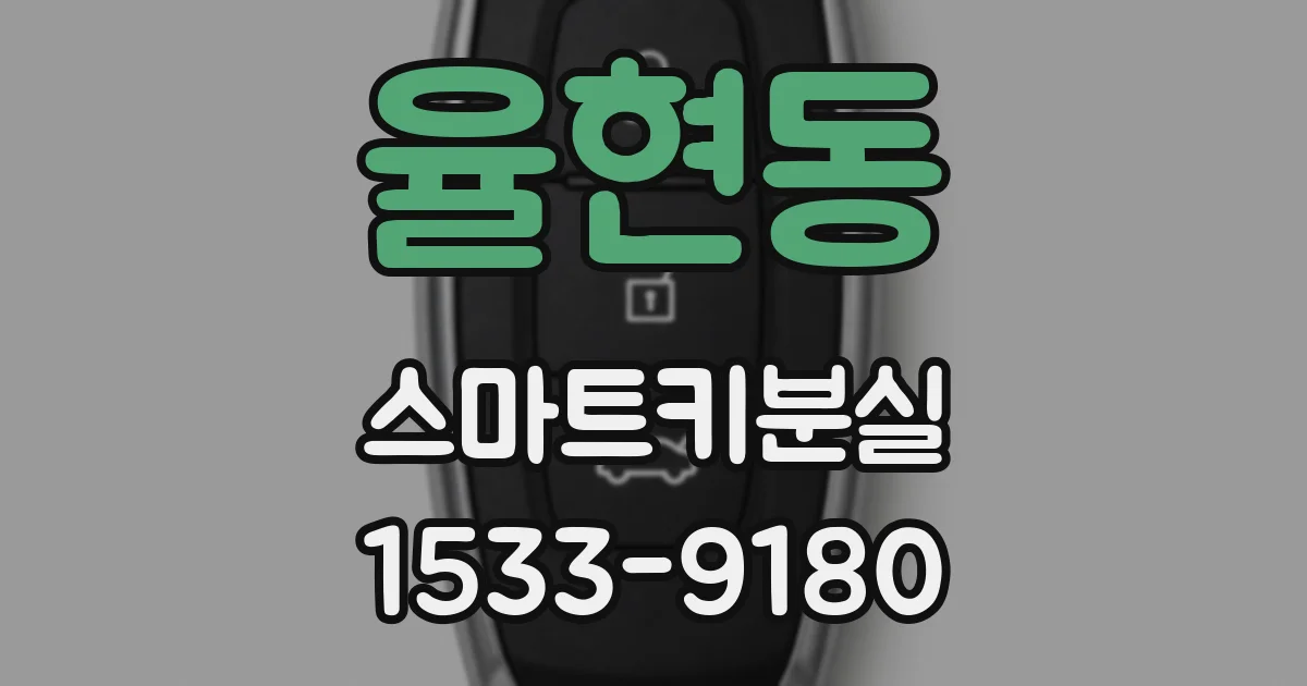 율현동 스마트키분실