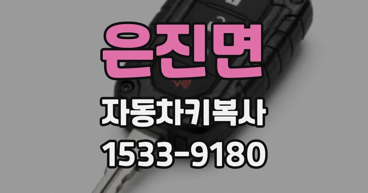 은진면 자동차키복사