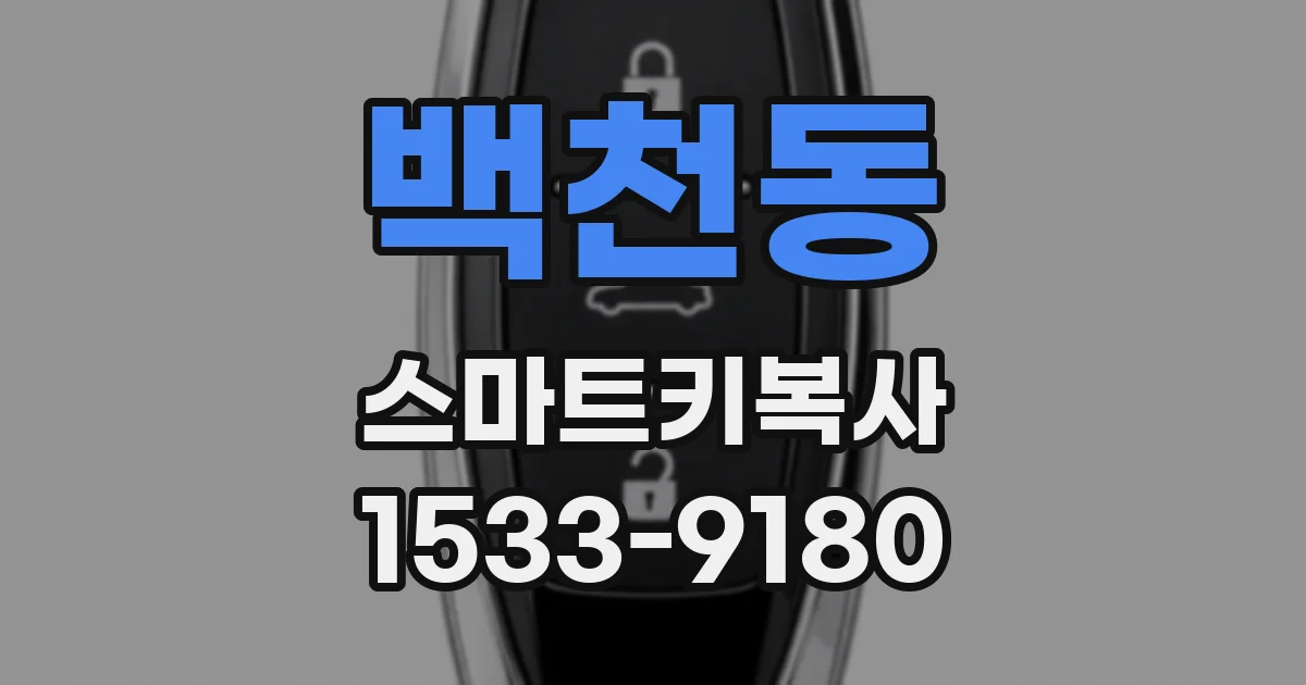백천동 스마트키복사
