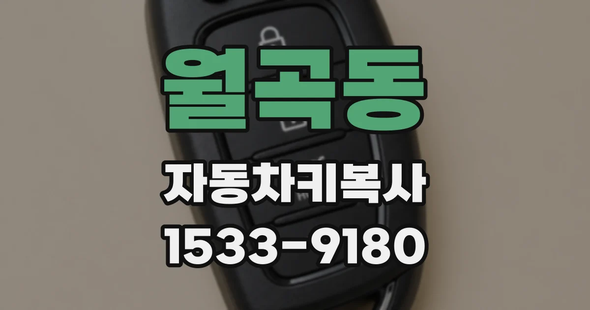 월곡동 자동차키복사