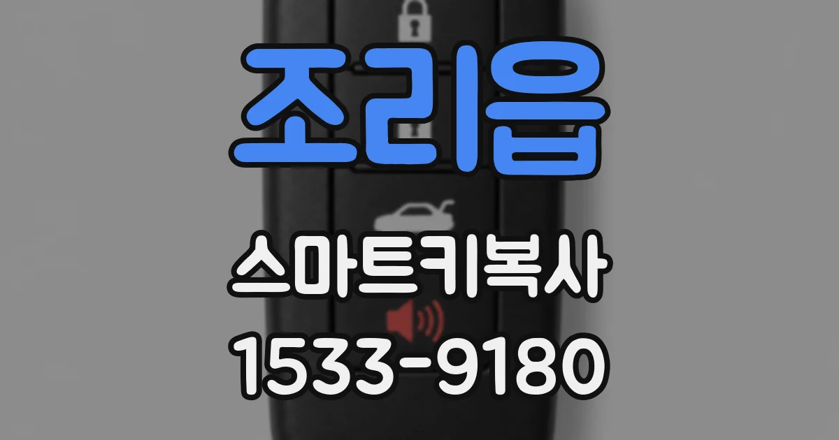 조리읍 스마트키복사