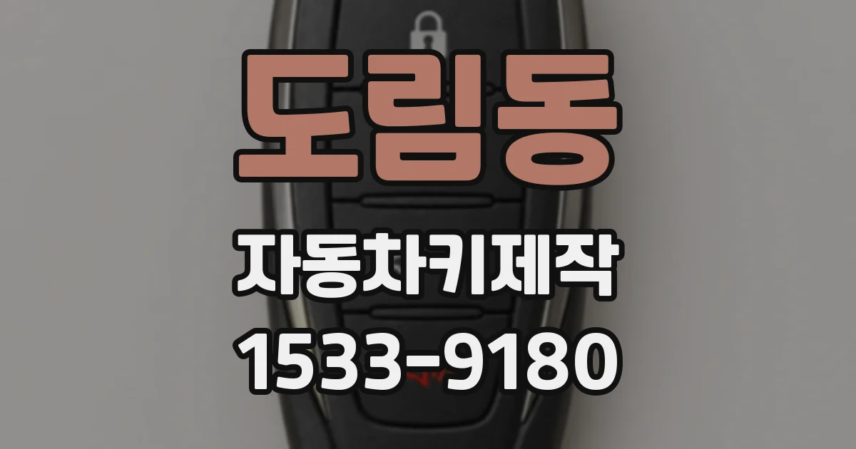 도림동 자동차키제작