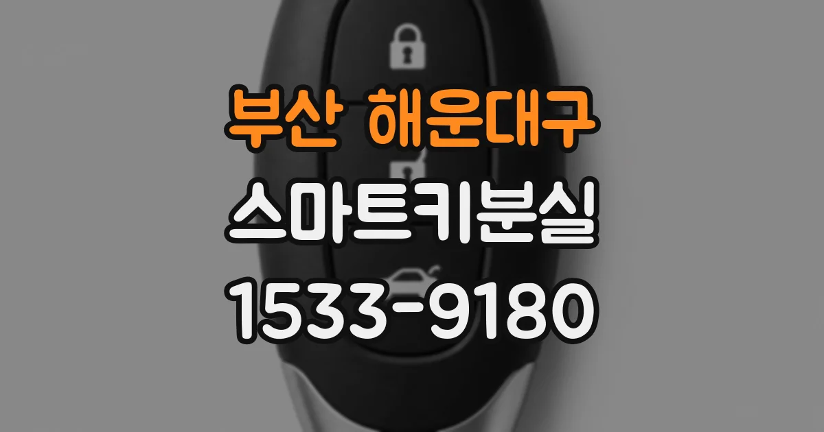 부산 해운대구 스마트키분실