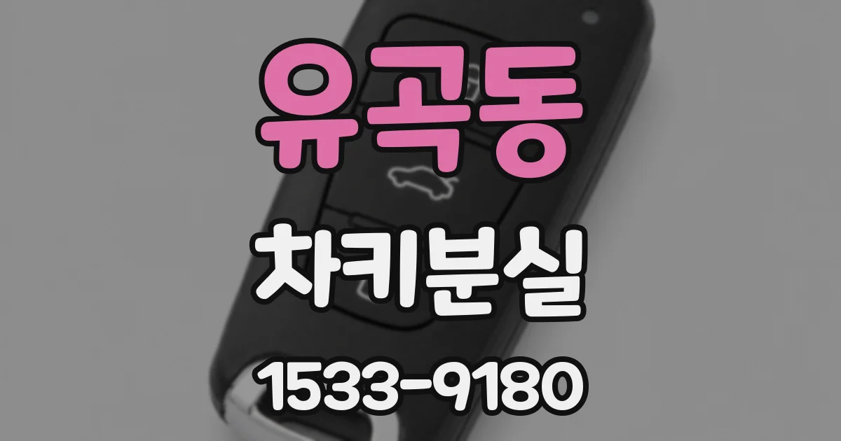유곡동 차키분실