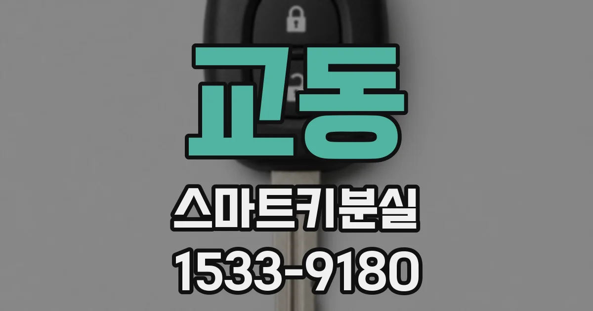 교동 스마트키분실