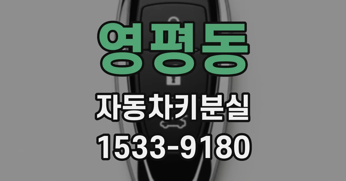 영평동 자동차키분실