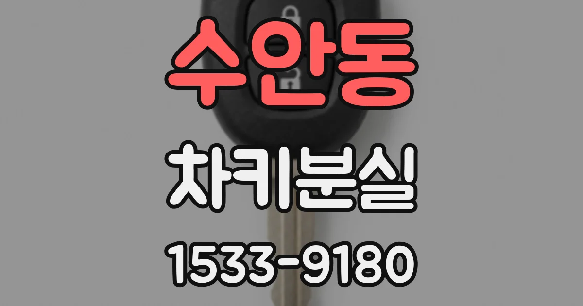 수안동 차키분실