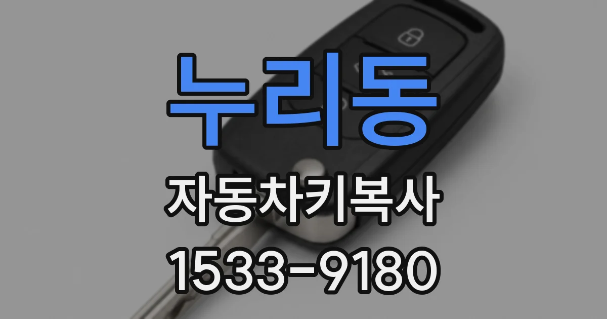 누리동 자동차키복사