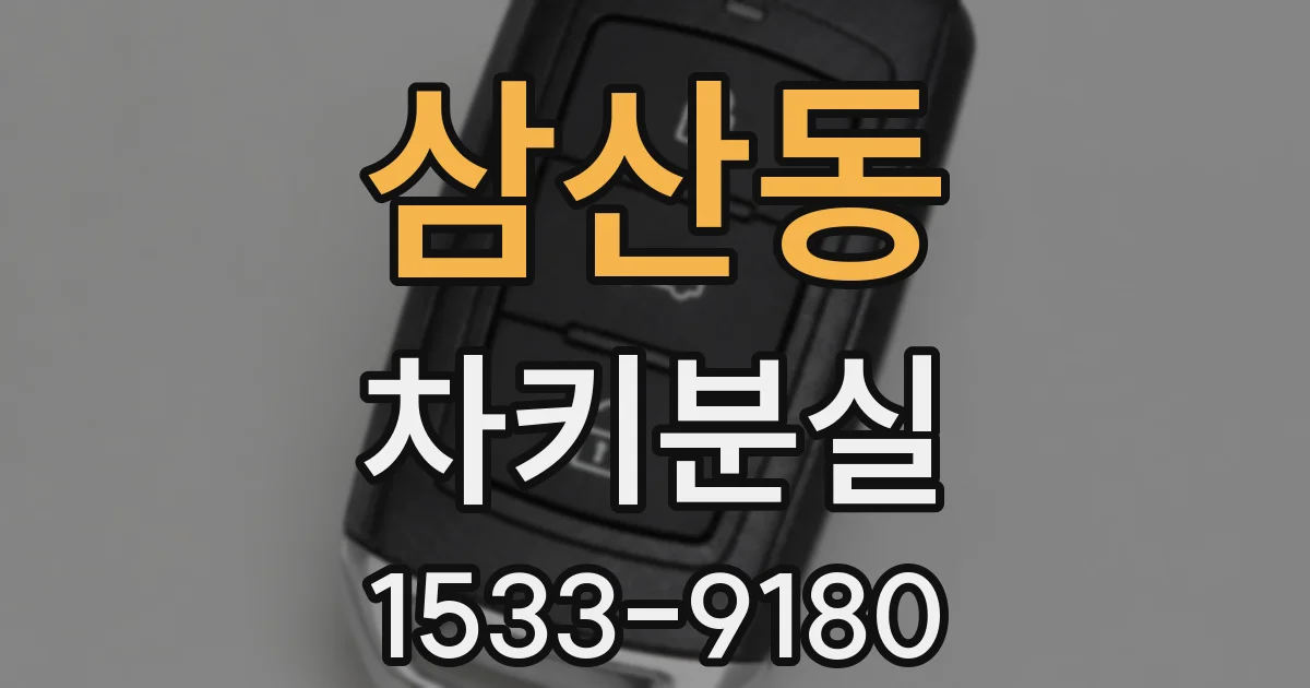 삼산동 차키분실