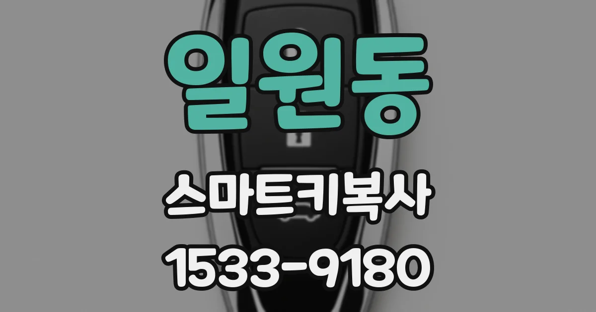 일원동 스마트키복사