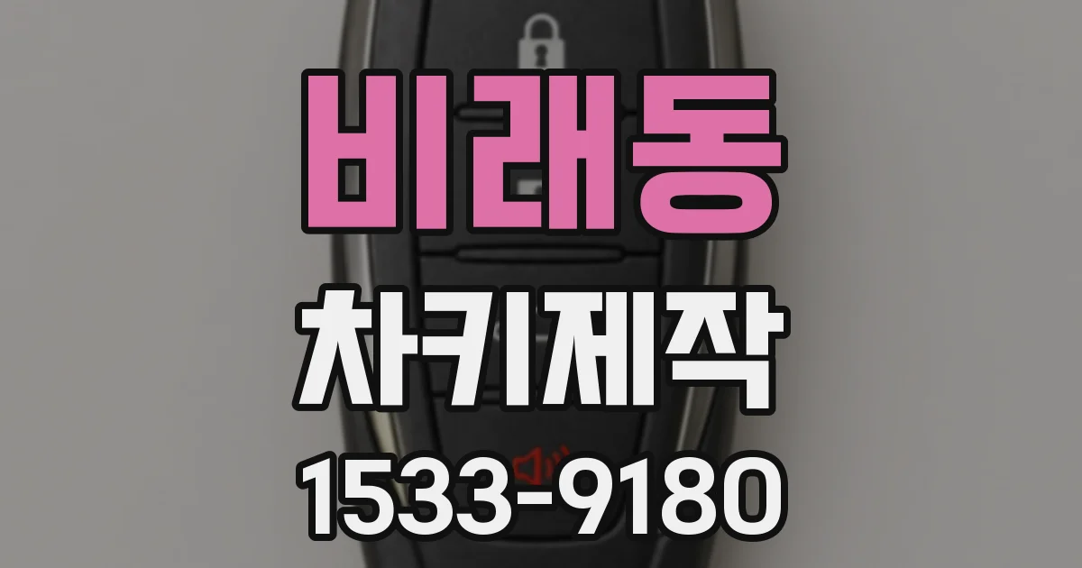 비래동 차키제작