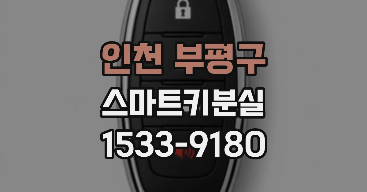 인천 부평구 스마트키분실